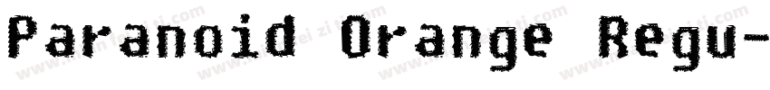 Paranoid Orange Regu字体转换